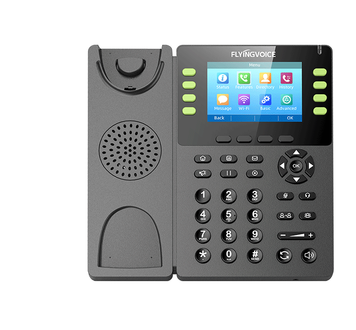 El teléfono IP empresarial FIP14G viene con un diseño ergonómico