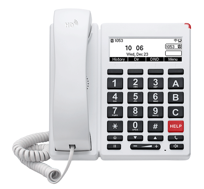 El teléfono IP FIP12WP es compatible con el códec de banda ancha para ofrecer llamadas de voz HD