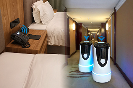 VoIP Integrado con Robots de Servicio en Hoteles para Cuarentena